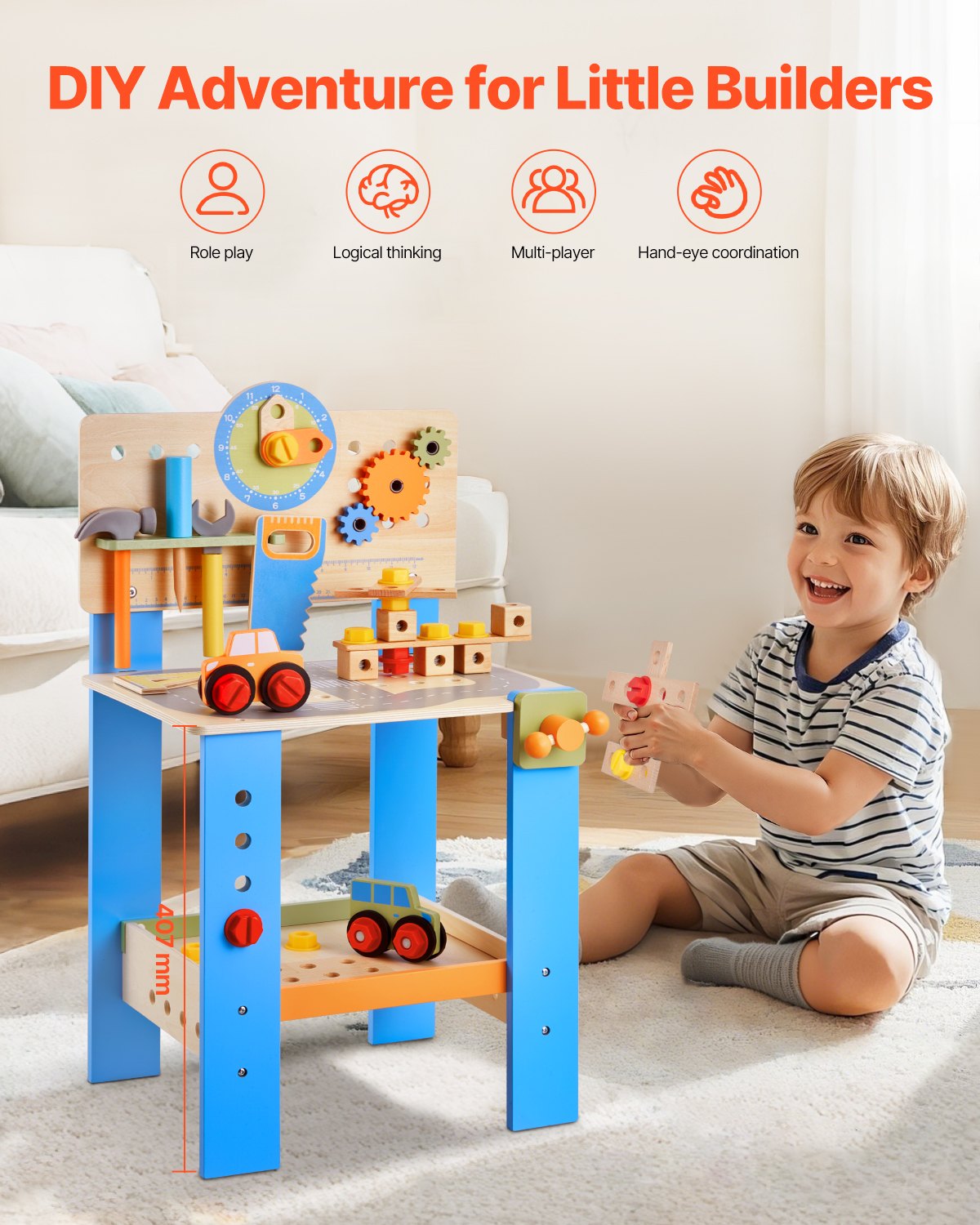 From Blueprints to Reality. The 32-Piece Wooden Engineering Lab That Turns Toddlers Into Little Architects (Without the Screen Time)