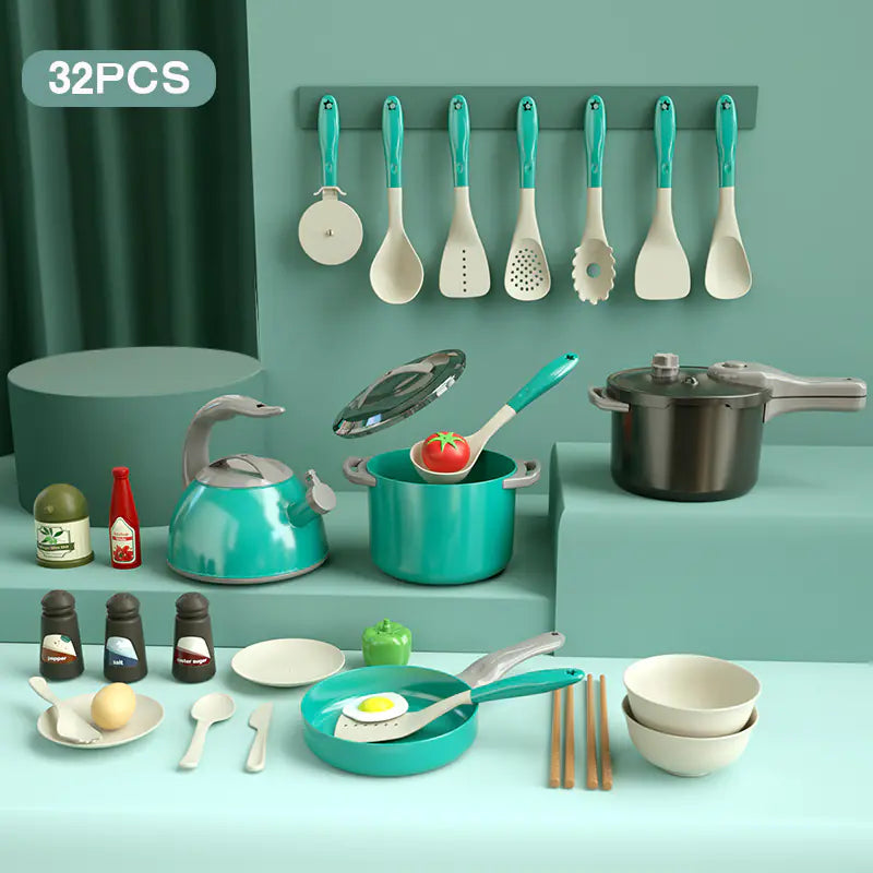 Culinary Adventures: Kids Kitchen Toy Set with Realistic Cooking Accessories!