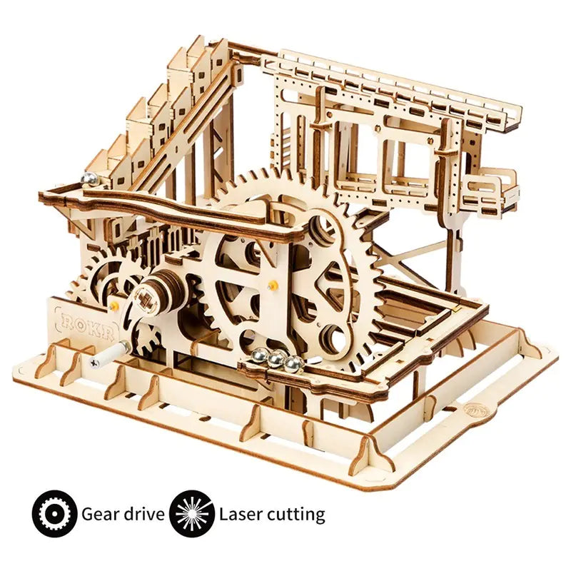 3D Wooden Puzzle Mechanical Model | DIY Kit for Focus & Engineering Logic