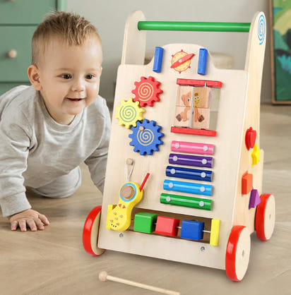 Encourages Balance, Builds Strength, and Sparks Independence — All in One Wooden Walker.