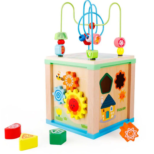 Endless Ways to Learn & Play : The Large Wooden Bead Box That Boosts Focus, Counting, and Creativity