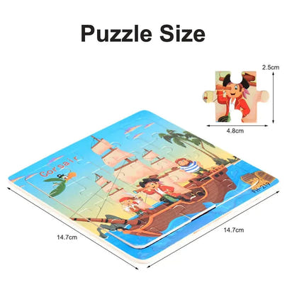 Puzzle Play: Montessori 3D Cartoon Animal Car Puzzle (20-Piece)! Eco Kids Bay