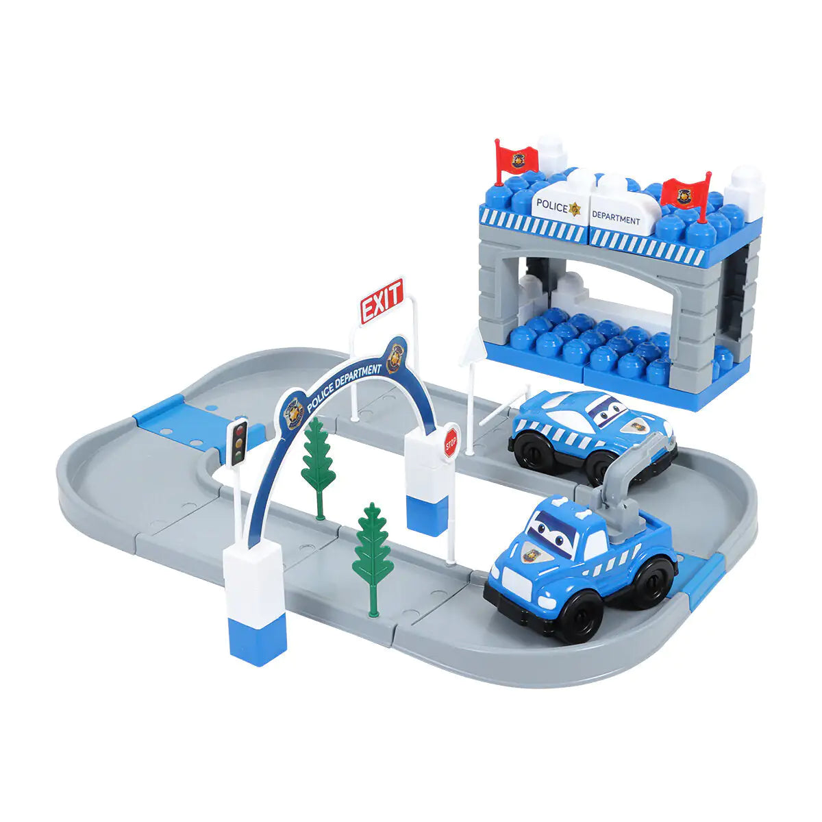 🚨 Build Courage & Creativity : 52-Piece Police Adventure Set for Real-Life Heroes in Training!