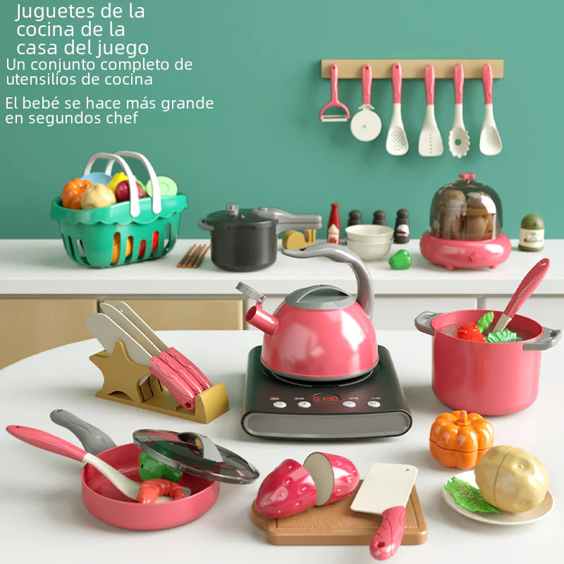 Culinary Adventures: Kids Kitchen Toy Set with Realistic Cooking Accessories!
