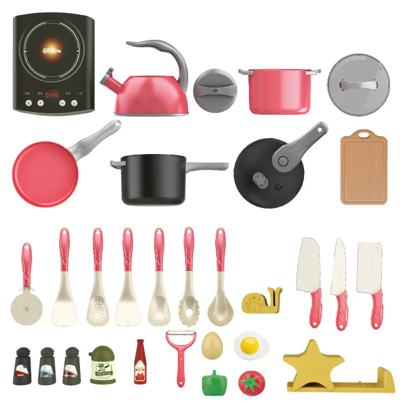 Culinary Adventures: Kids Kitchen Toy Set with Realistic Cooking Accessories!