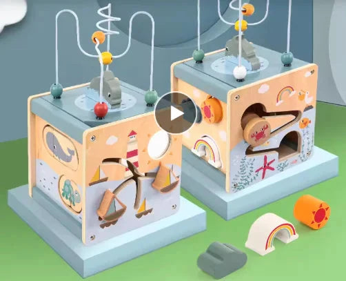 Wooden Beads Treasure Chest Toy | Boost Fine Motor Skills & Creative Play Eco Kids Bay