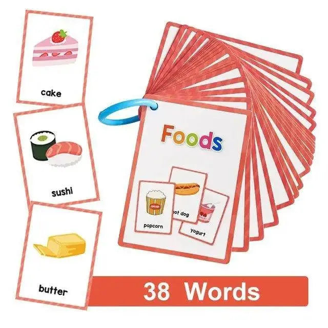 Engage Young Minds with Montessori Kids English Words Flashcards - Home Kartz