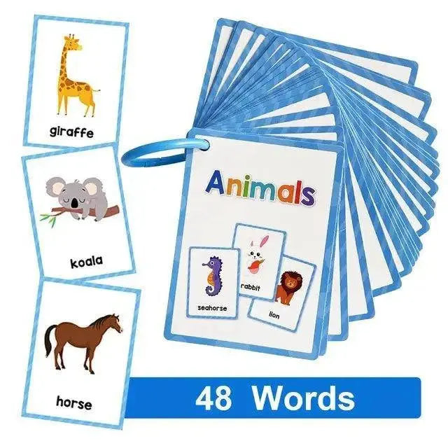 Engage Young Minds with Montessori Kids English Words Flashcards - Home Kartz