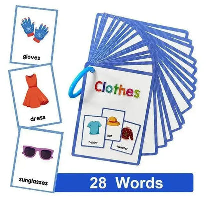 Engage Young Minds with Montessori Kids English Words Flashcards - Home Kartz