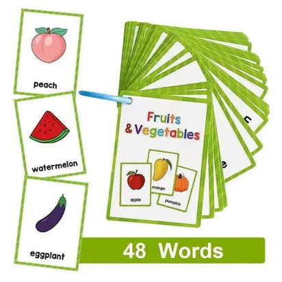 Engage Young Minds with Montessori Kids English Words Flashcards - Home Kartz