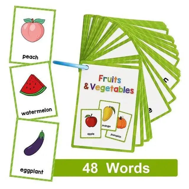 Engage Young Minds with Montessori Kids English Words Flashcards - Home Kartz