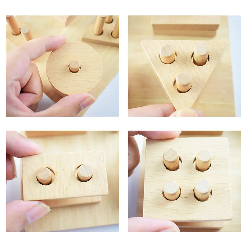 Smart Play, Strong Minds - Montessori Wooden Blocks That Teach Balance & Patience!