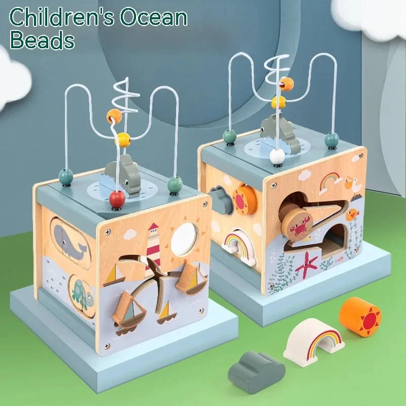 Wooden Beads Treasure Chest Toy | Boost Fine Motor Skills & Creative Play Eco Kids Bay