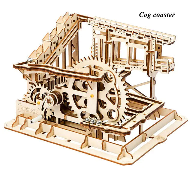 3D Wooden Puzzle Mechanical Model | DIY Kit for Focus & Engineering Logic