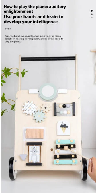 Encourages Balance, Builds Strength, and Sparks Independence — All in One Wooden Walker.