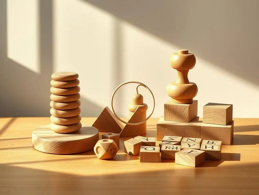 clean wooden montessori toys