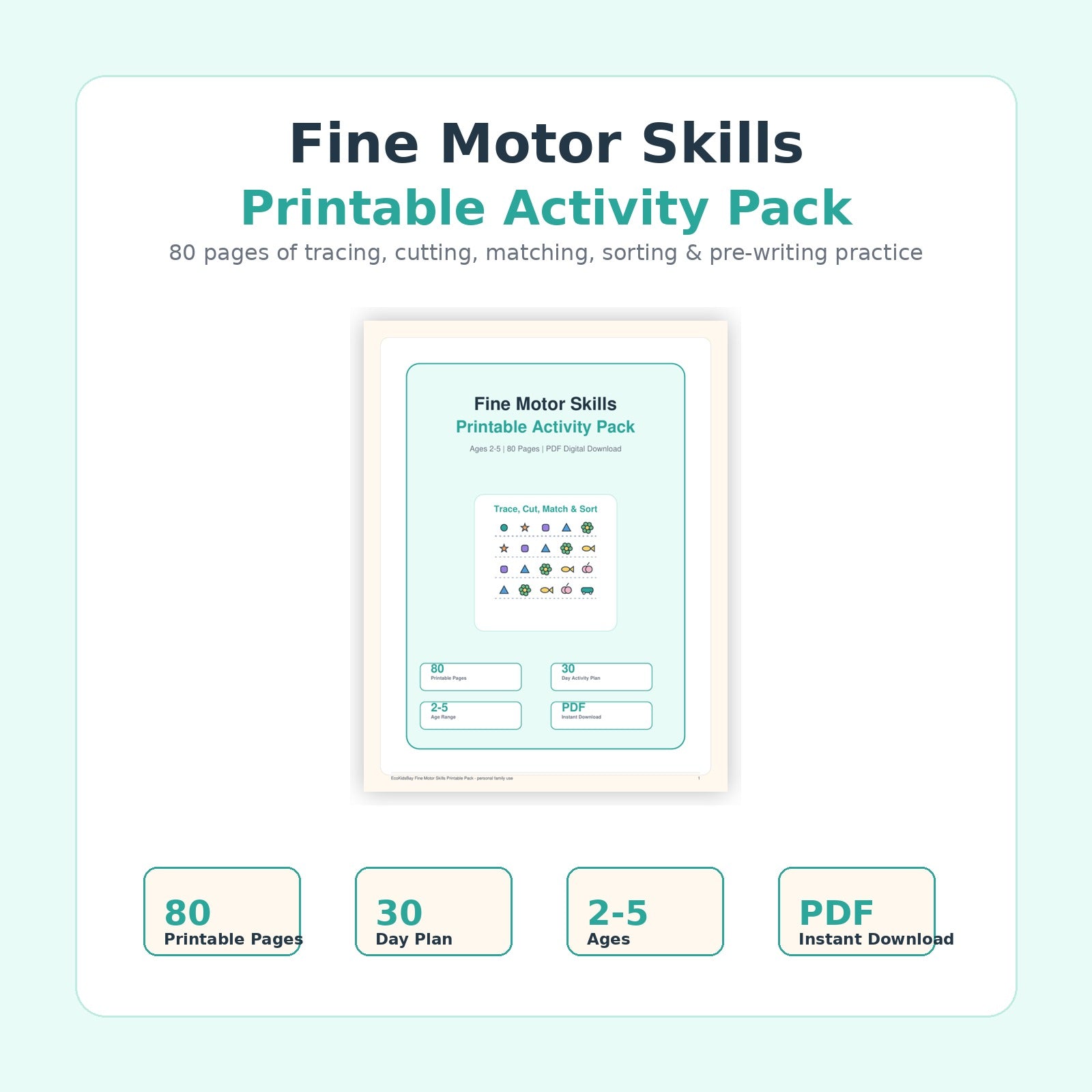 Hand-eye coordination toys and fine motor activities for children