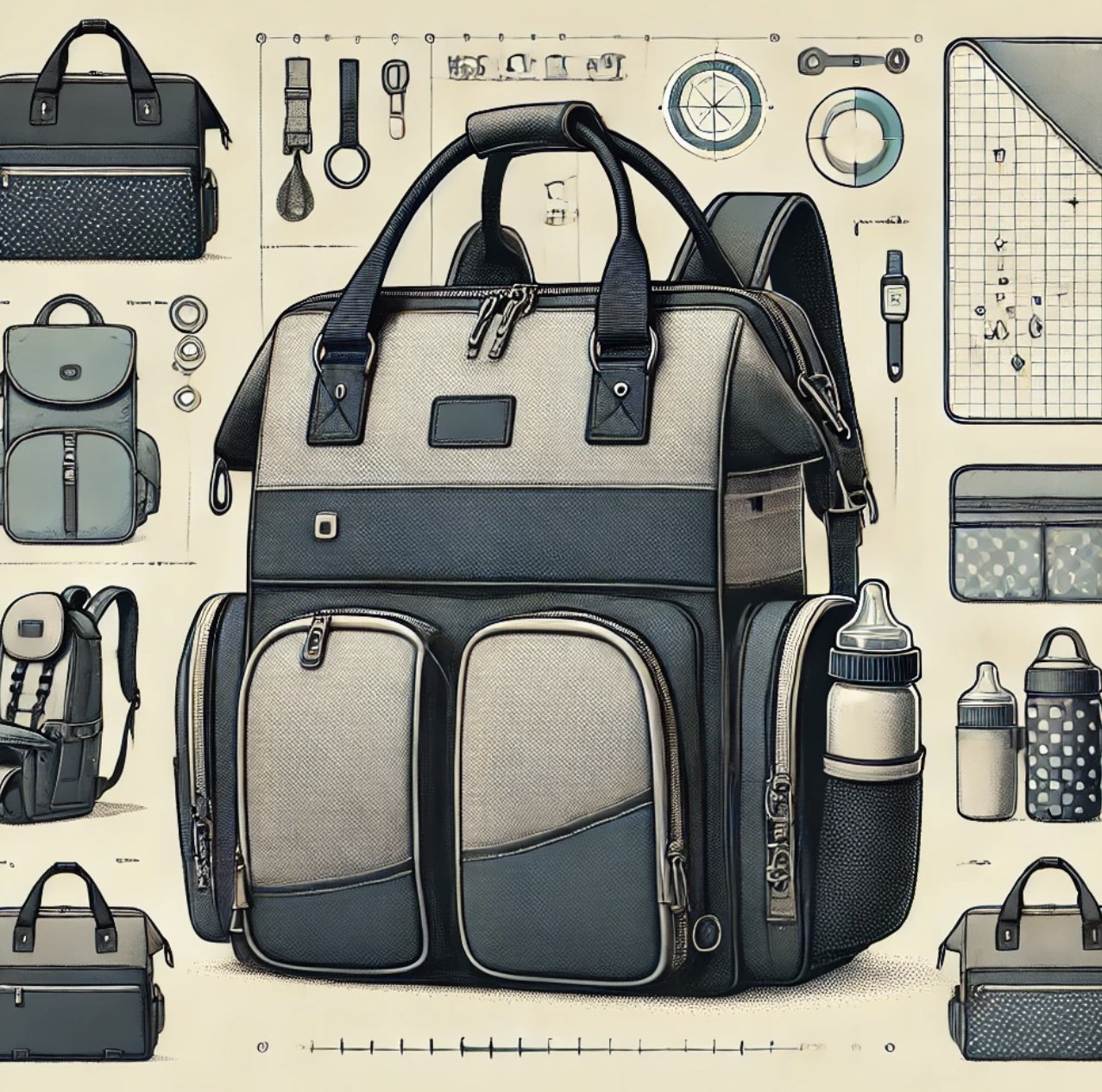 Convertible Diaper Bags