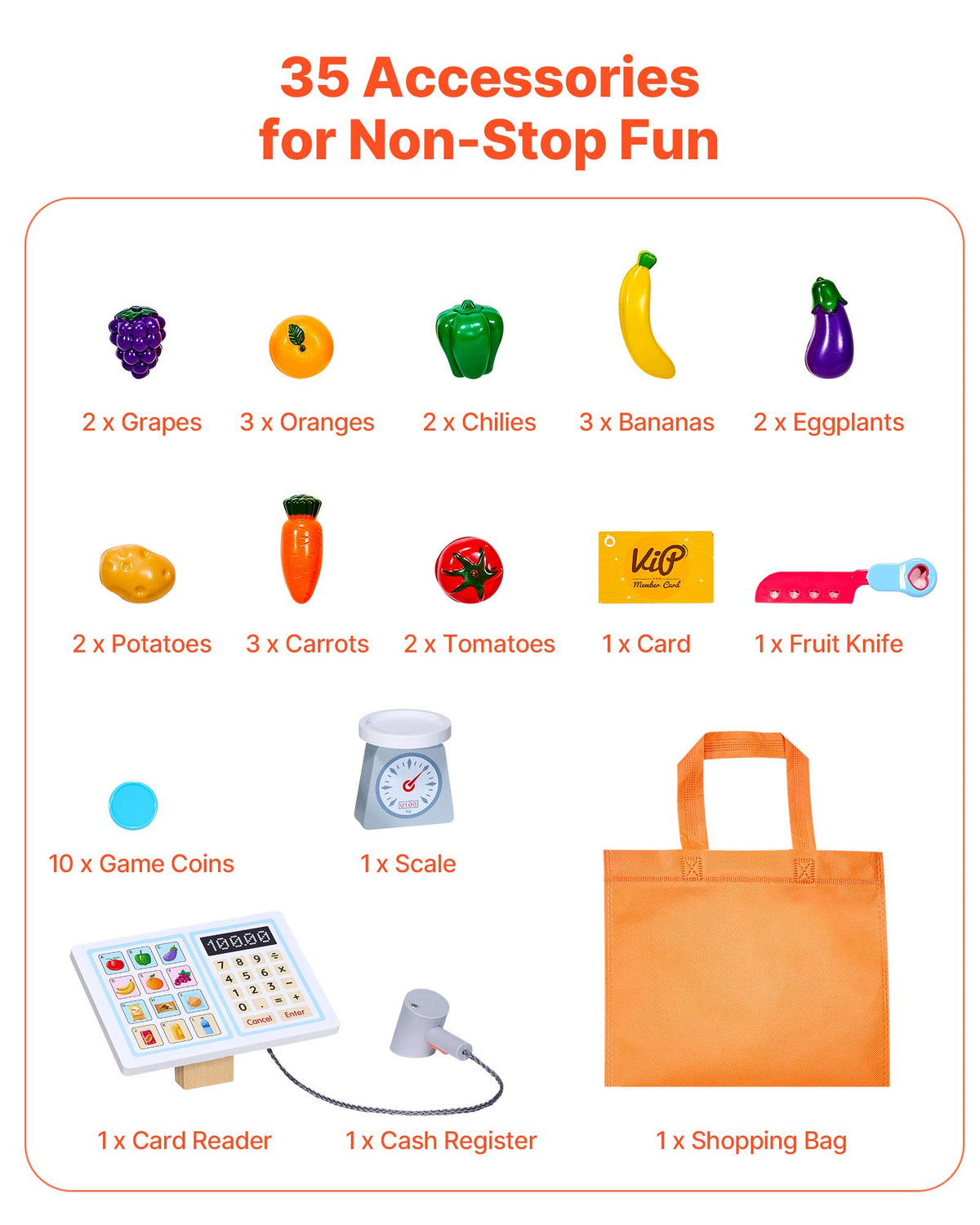 Interactive Kids Grocery Store Playset