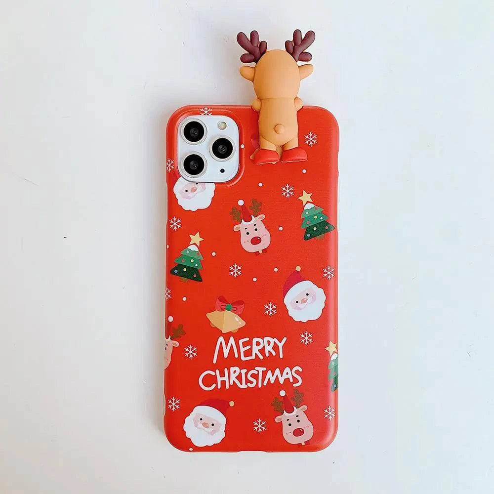 3D Christmas Reindeer Case – Whimsical Holiday Protection for Your Phone 🎄🦌 - Home Kartz