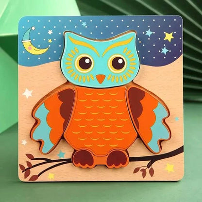 Wooden Puzzles For Kids - Engage Your Child's Imagination with Educational Animal Puzzles - Home Kartz