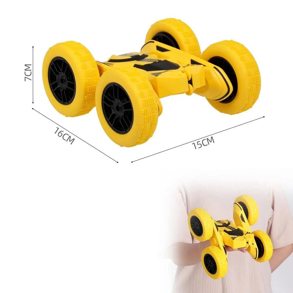 Unleash Excitement with the 1/28 RC Stunt Car – Double-Sided Flips, Spins, and 360° Action - Home Kartz