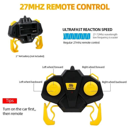 Unleash Excitement with the 1/28 RC Stunt Car – Double-Sided Flips, Spins, and 360° Action - Home Kartz