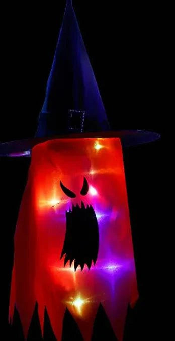 Spooky Halloween Ghost Lanterns | Festive Cloth Art Ghost String Lights - Home Kartz