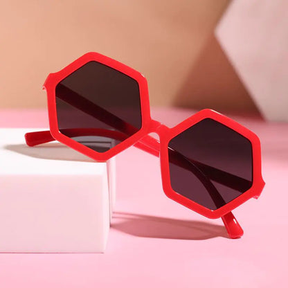 ✨ Stand Out in Style, Shine Safely: Introducing the Trendsetter Polygonal Kids' UV Protection Sunglasses! ✨ - Home Kartz