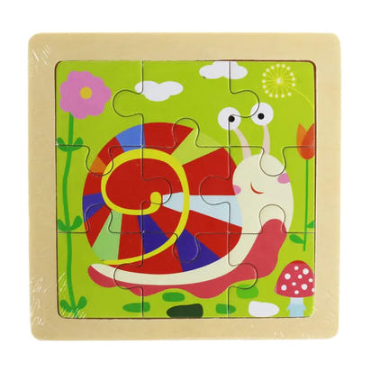 Montessori Cartoon 3D Puzzle | Early Education Toy for Cognitive & Motor Skills Eco Kids Bay