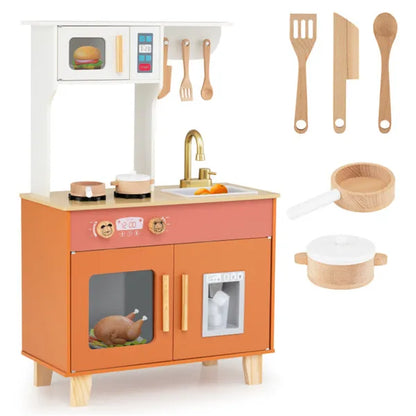The Anti-Tip Dream Kitchen Play Set: Heirloom Quality Meets Total Peace of Mind. Realistic Faucet, Working Ice Dispenser, & 100% Non-Toxic