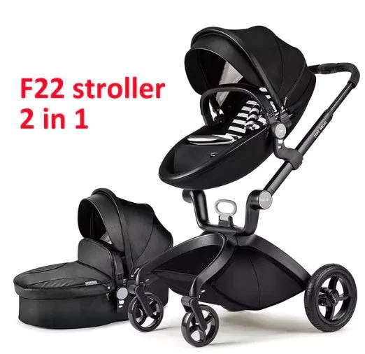 Convertible Baby Stroller – 3-in-1 Luxury Bassinet and Toddler Stroller - Home Kartz