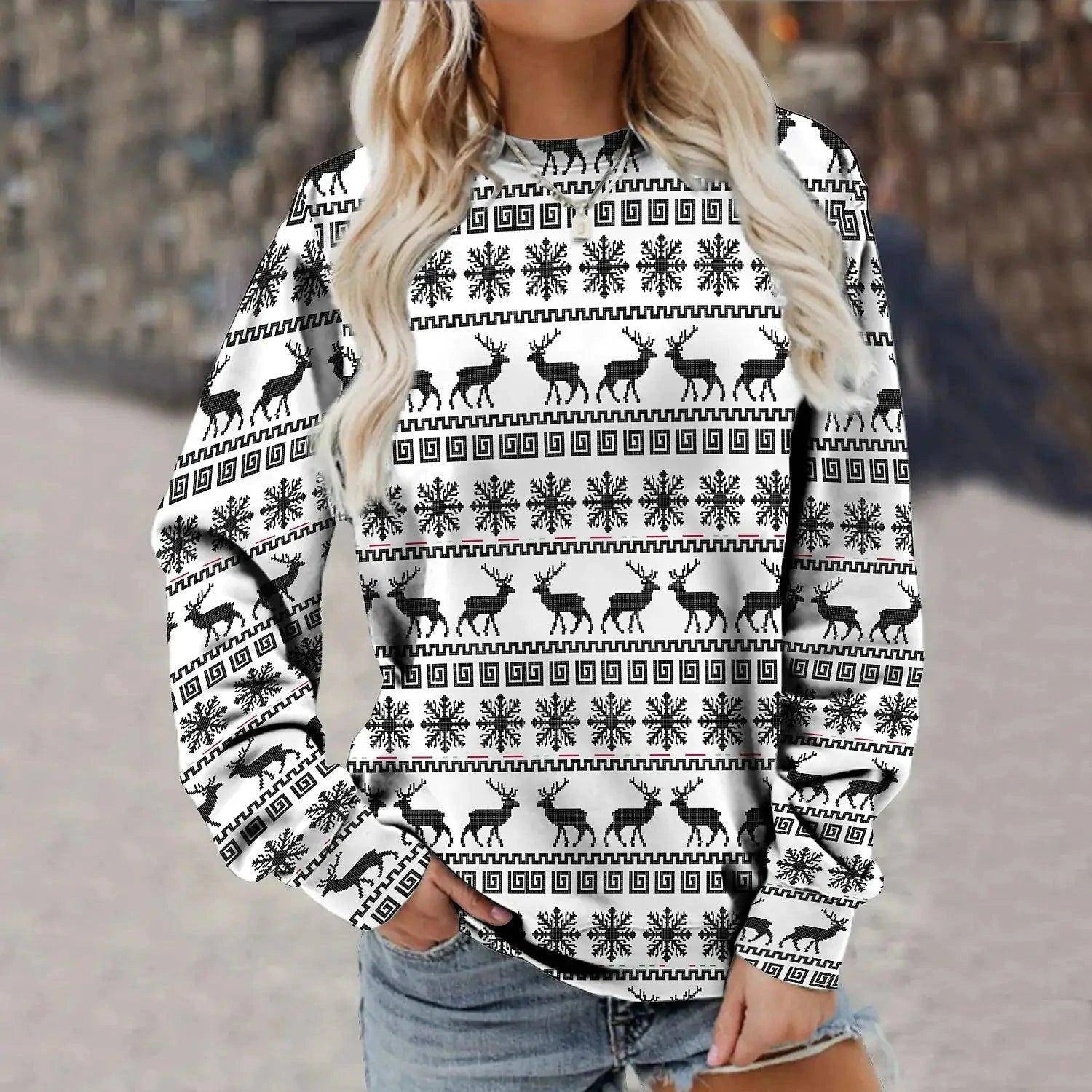 Pattern Christmas Sweater Pajama Set – Cozy, Festive & Perfect for Holiday Comfort - Home Kartz
