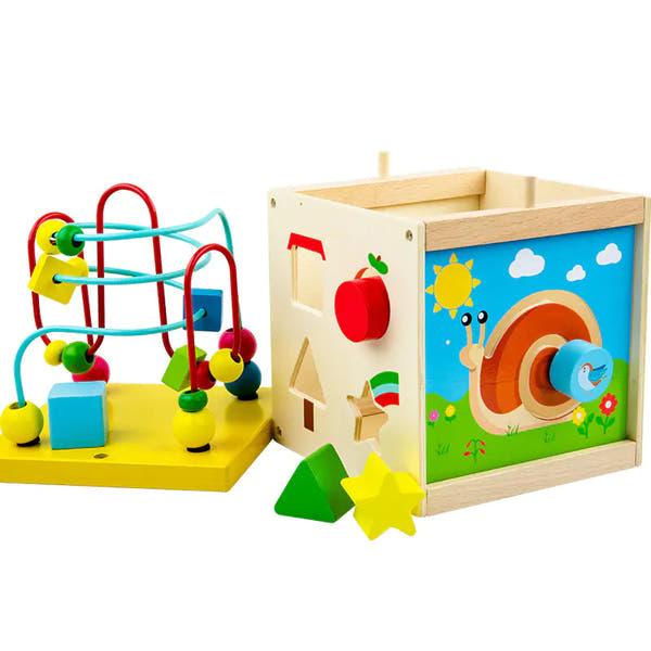 Color, Count & Create : A Wooden Montessori Bead Toy That Builds Coordination and Bright Minds