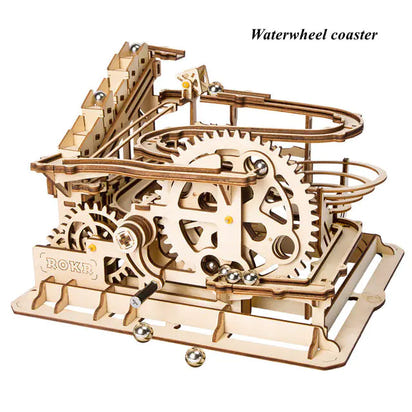 3D Wooden Puzzle Mechanical Model | DIY Kit for Focus & Engineering Logic