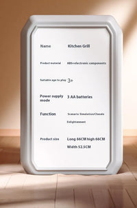 Master the Grill: Simulation Kitchen Cooking Spray Barbecue Table Toy Suit