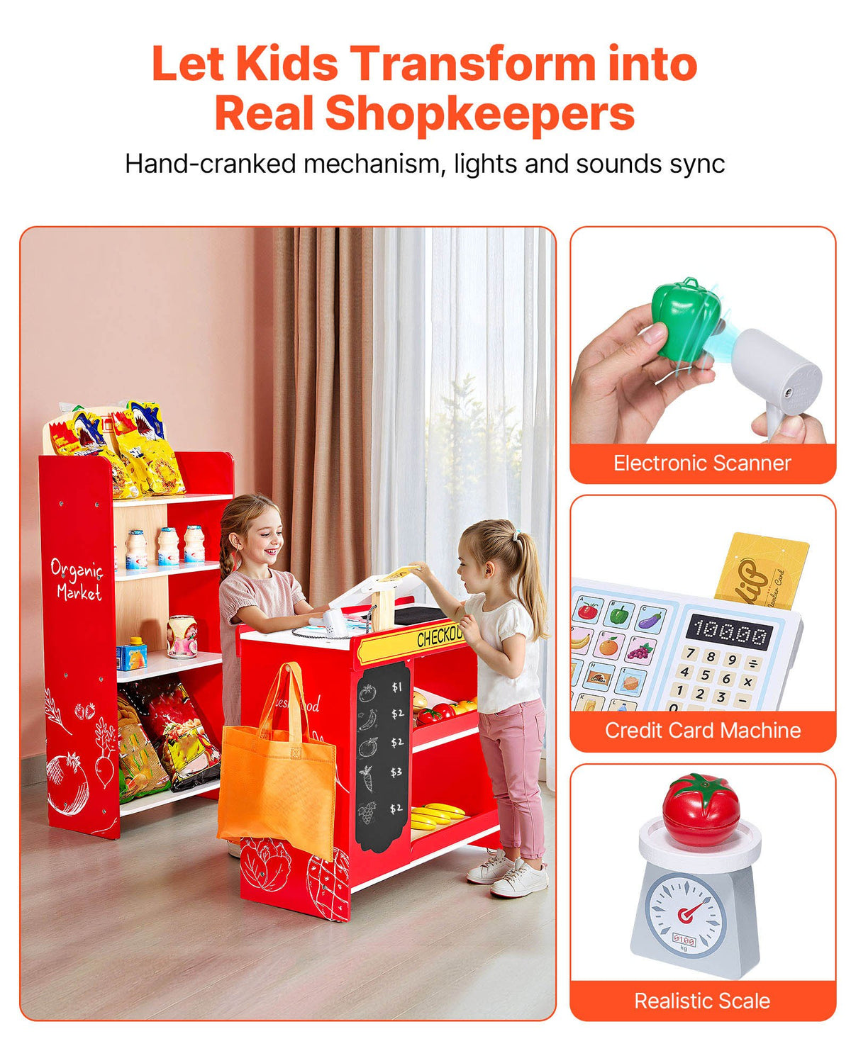 Interactive Kids Grocery Store Playset