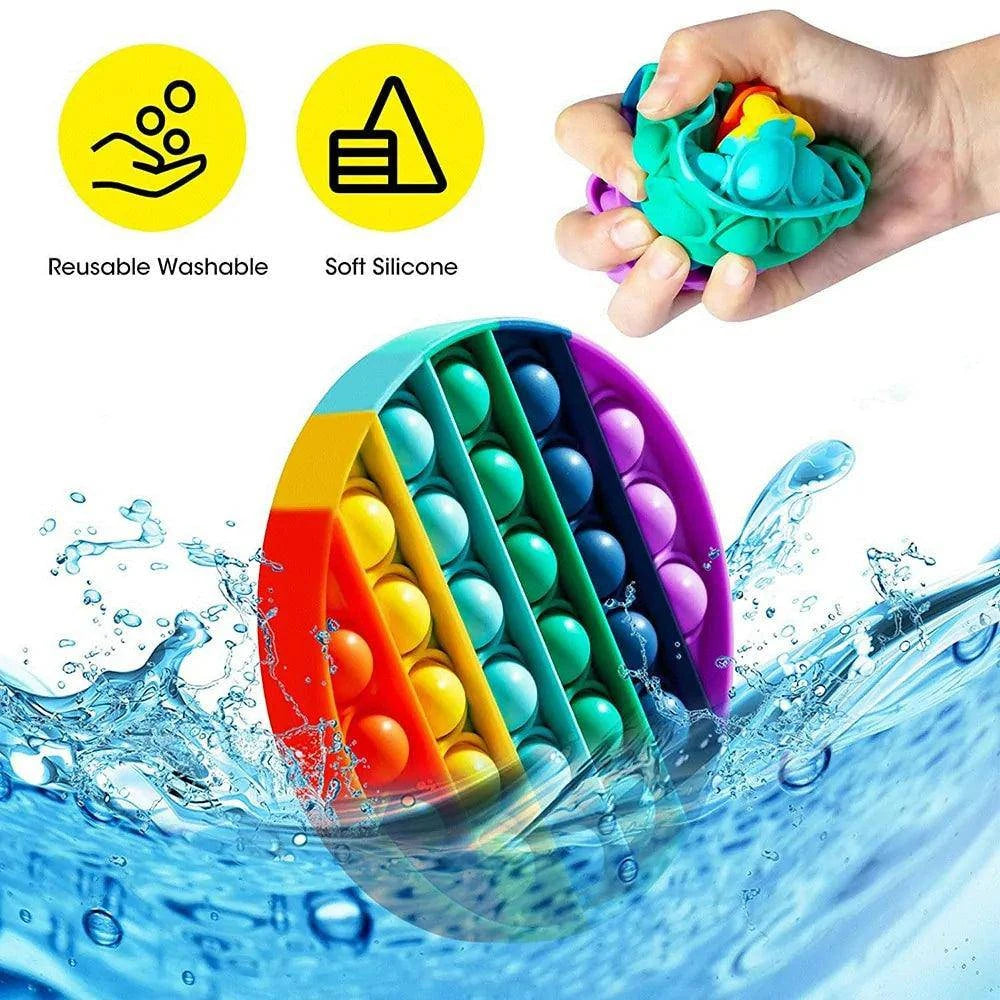 🎉 Push Pop Bubble Silicone Toy for Kids | Stress Relief & Sensory Fun 🌟 - Home Kartz