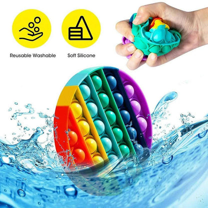 🎉 Push Pop Bubble Silicone Toy for Kids | Stress Relief & Sensory Fun 🌟 - Home Kartz