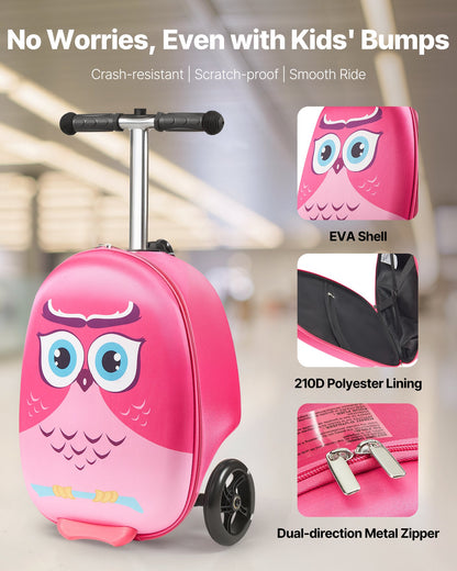 Pack Their Bags, Let Them Glide. The 20-Inch Airline-Approved Suitcase with Kinetic LED Wheels for Safer, Faster Travel