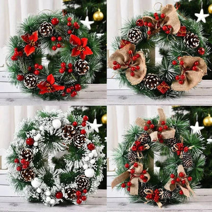 Festive Christmas Wreath Door Garlands – Add Holiday Cheer to Your Door - Home Kartz