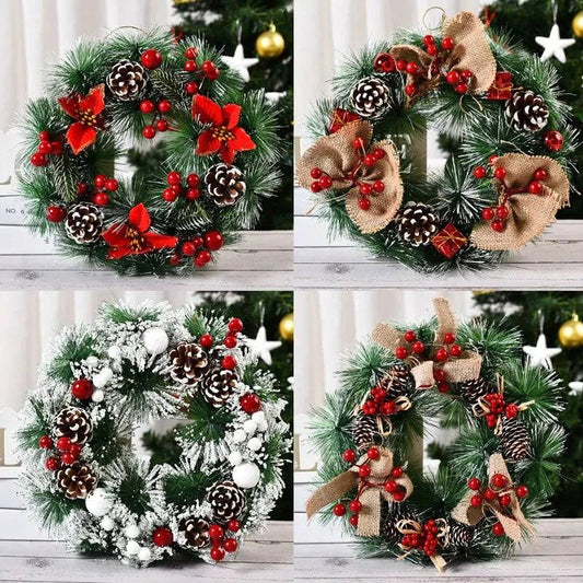 Festive Christmas Wreath Door Garlands – Add Holiday Cheer to Your Door - Home Kartz