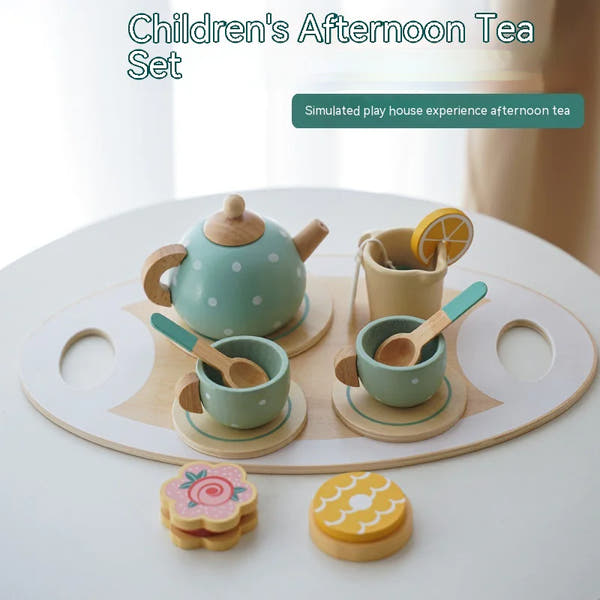 Host the Perfect Tea Time - Montessori Wooden Playset for Little Storytellers!
