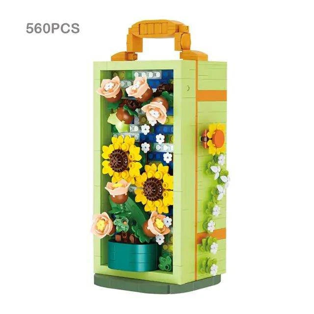 Whimsical 3D Flower Bricks Toy for Creative Home Décor - Home Kartz