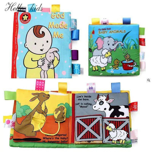 3D Soft Baby Books for Sensory Play | Interactive Cloth Books for Babies (0-3 Years) - Home Kartz