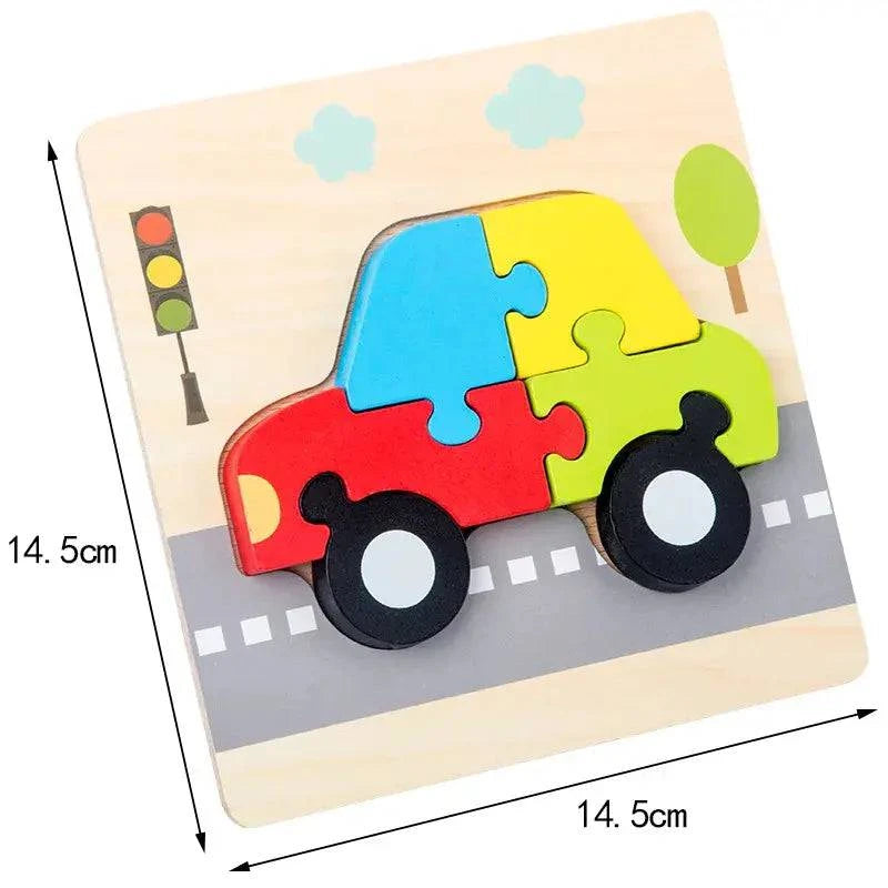Wooden Puzzles For Kids - Engage Your Child's Imagination with Educational Animal Puzzles - Home Kartz