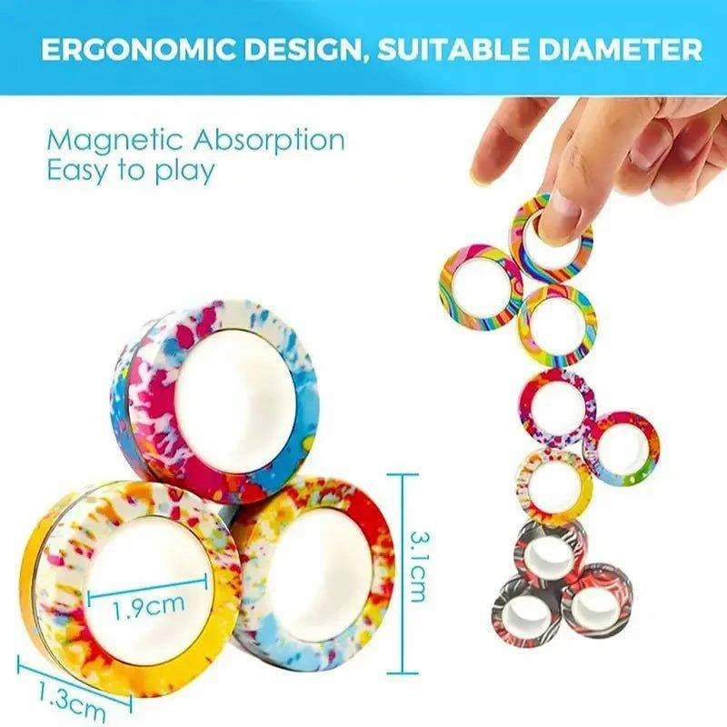 Safety Anti-Stress Magnetic Rings: Ultimate Stress Relief Toys - Home Kartz