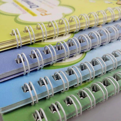 4 Books Pen Magic Copy Book – Make Handwriting Fun and Reusable for Kids - Home Kartz