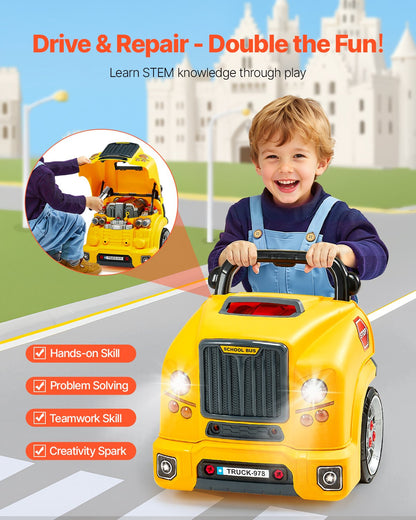 60-Piece Kids Mechanic Car Repair Set