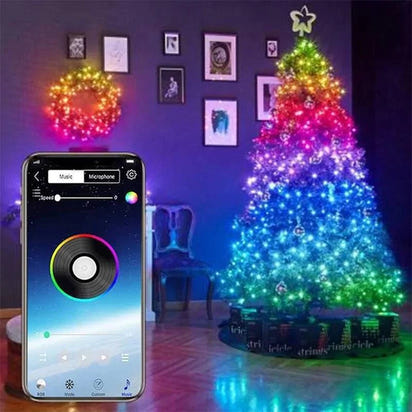 Light Up Your Holidays with Customizable LED Christmas Tree Decoration Lights 🎄✨ - Home Kartz